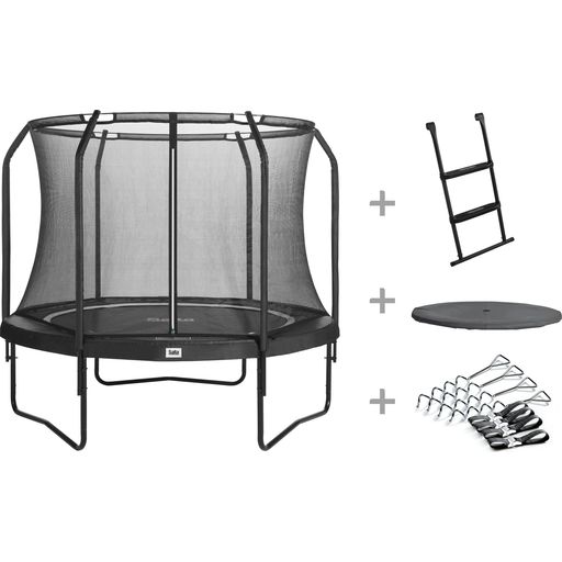 Premium Black Edition Trampoline Ø 251 cm Incl. Ladder and Weather Protection