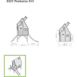 EXIT Toys Дървена къща за деца Fantasia 300 - Red