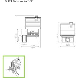 EXIT Toys Drvena kućica za igranje Fantasia 300 - Natural