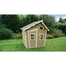 EXIT Toys Crooky 100 Wooden Playhouse - Grey-Beige