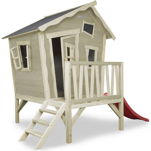 EXIT Toys Crooky 300 Wooden Playhouse - Grey-Beige