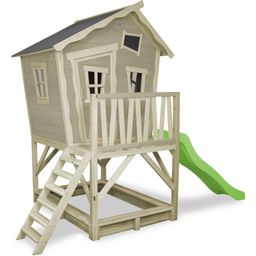 EXIT Toys Crooky 500 Wooden Playhouse - Grey-Beige
