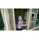 EXIT Toys Drewniany domek ogrodowy Crooky 500 - szaro-beżowy