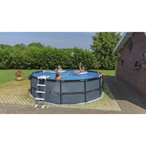 Frame Pool Ø 450 x 122 cm sa sustavom filtera s uloškom - Stone Grey